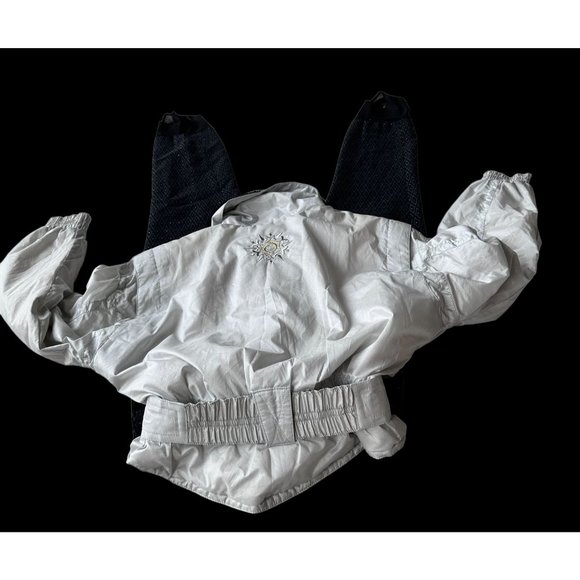 Vintage Obermeyer Ladies Ski Suit Sz 10 Iridescent 1 Piece Stirrups Embr… - Picture 9 of 12